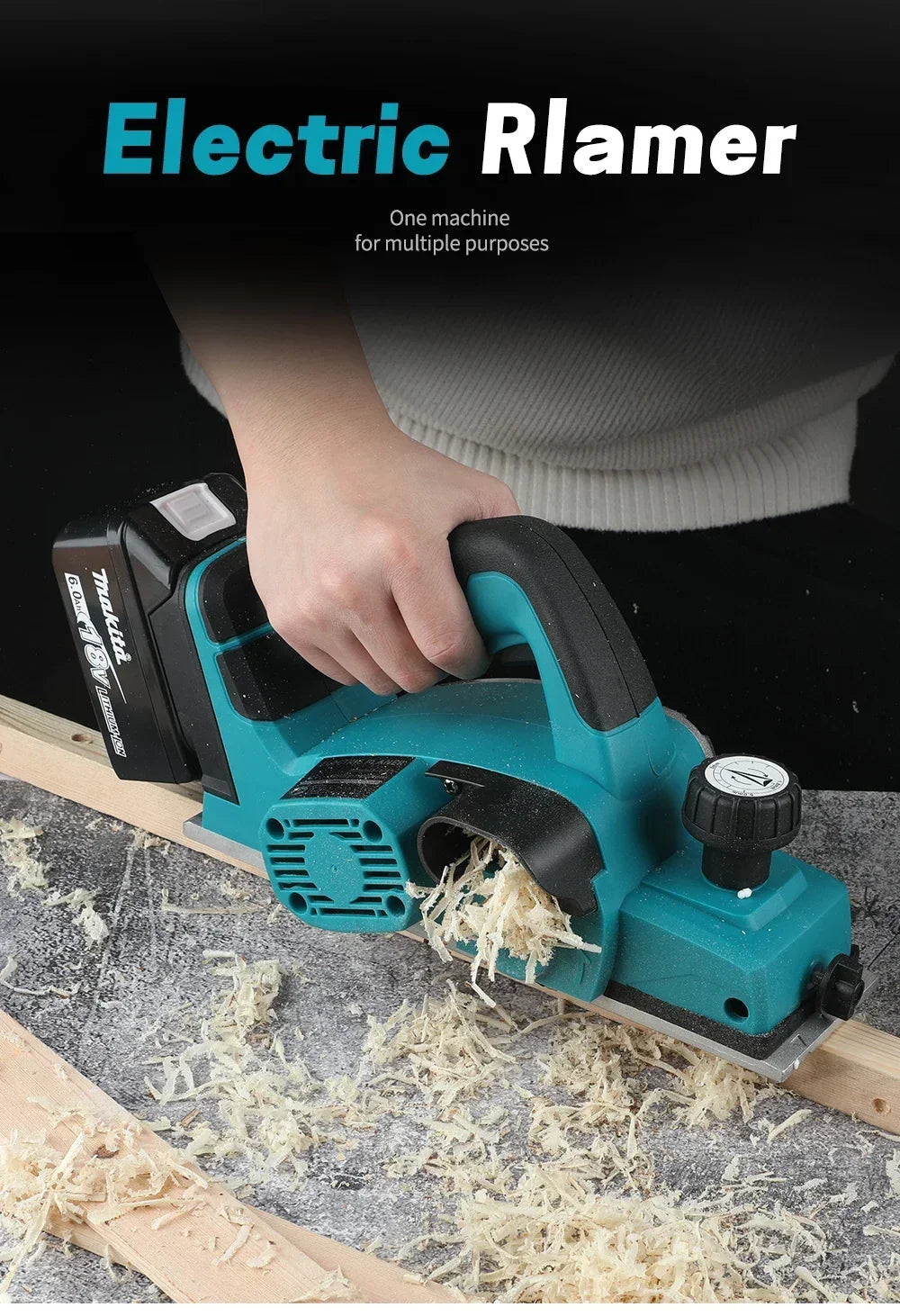 Makita Portable Woodworking Electric Planer 15000RPM Cordless Electric Router trimmer Wood Milling Engraving Slotting Power Tool