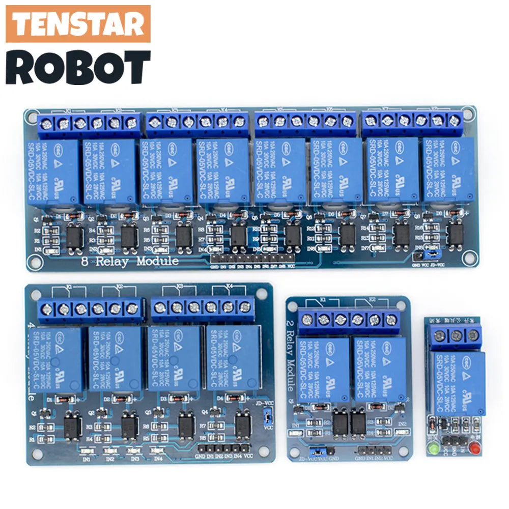 5v 1 2 4 8 Channel Relay Module With Optocoupler.Output X Way for Arduino 1CH 2CH 4CH 8CH