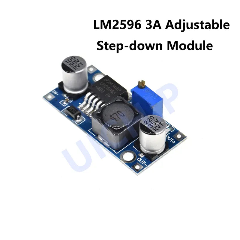 LM2596 DC-DC Step-down Power Supply Module 3A Adjustable Step-down Module LM2596S Voltage Regulator 24V 12V 5V 3V For arduino