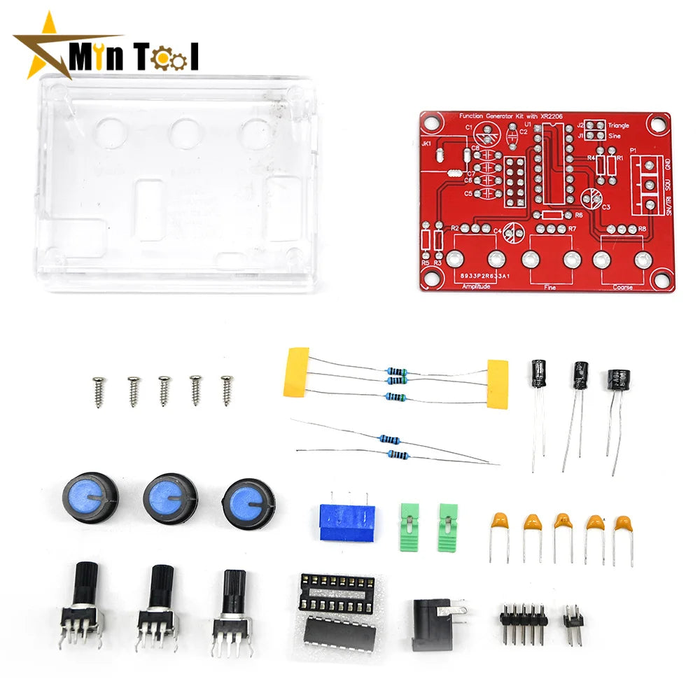 XR2206 1Hz-1MHz Signal Generator Sine/Triangle/Square Output Signal Generator Frequency Amplitude DIY Kit Electronic Component