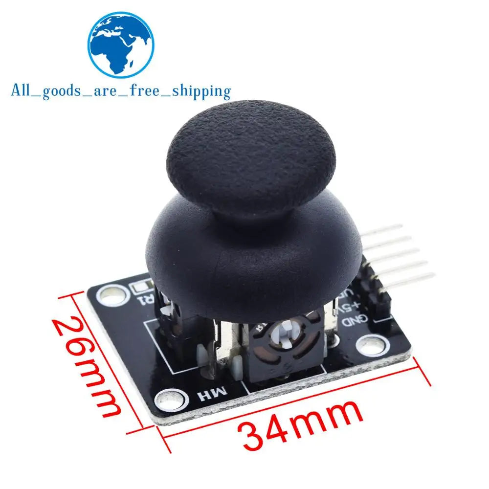 TZT For Arduino  Dual-axis XY Joystick Module Higher Quality  PS2 Joystick Control Lever Sensor KY-023 Rated 4.9 /5