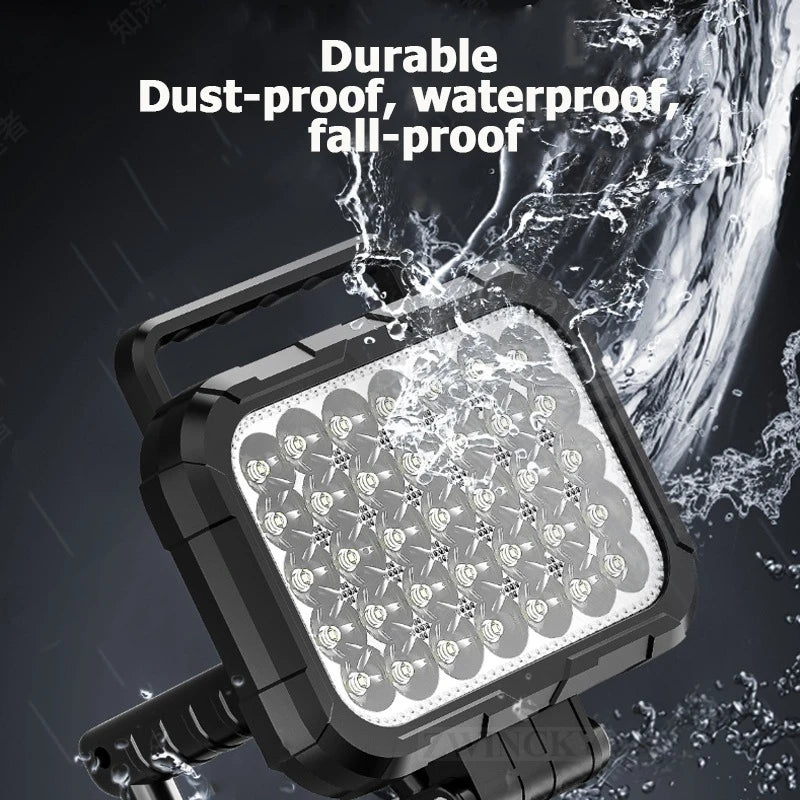LED Working Light Lantern For Makita 18V Li-ion Battery Emergency Lamp Flashlight Torch Spotlight With Dual USB Camping Lighting
