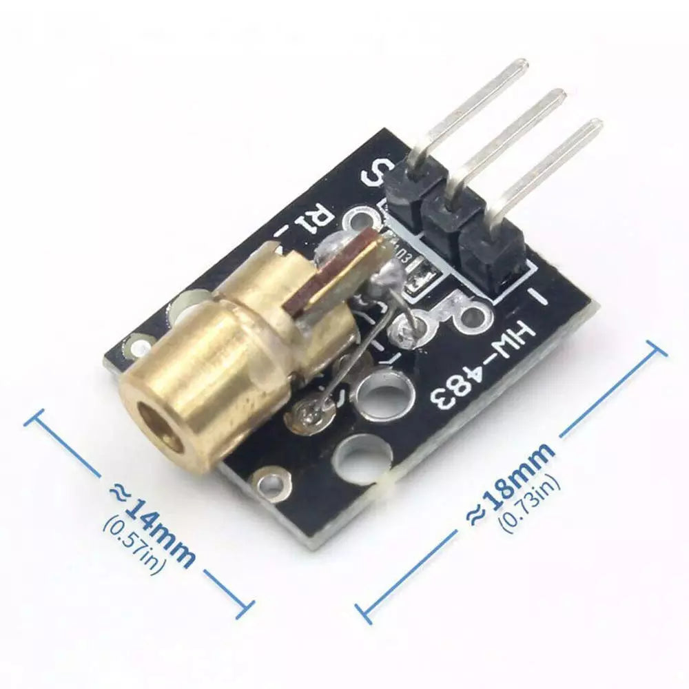 1 Set KY-008 Laser Transmitter +Laser Receiver Sensor Module Non-modulator Tube Laser Sensor Module for Arduino AVR