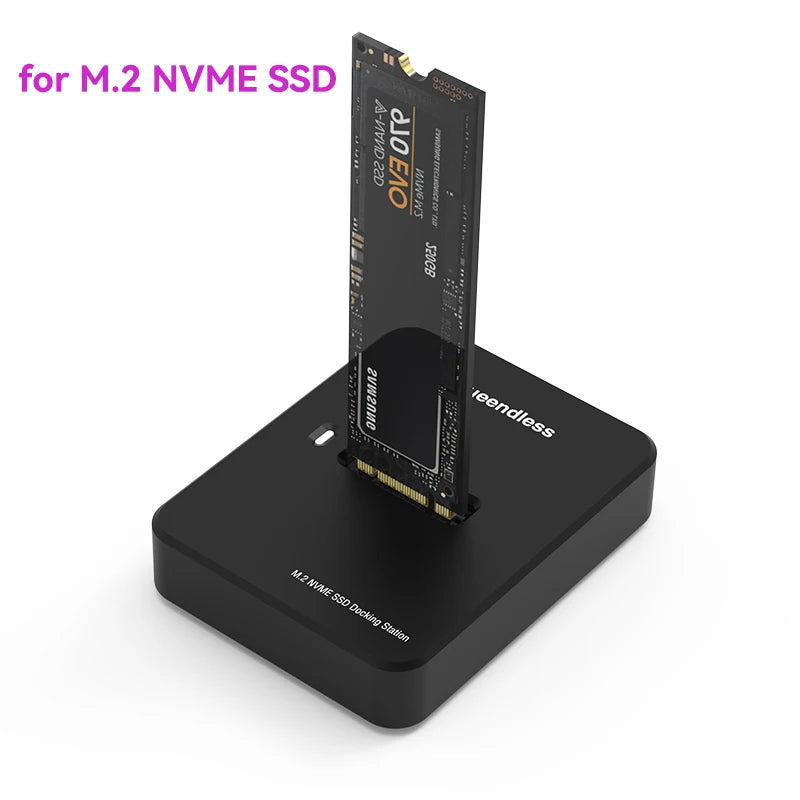 External SSD Hard Disk M.2 SSD Enclosure 10Gbps Read Writing Speed SSD Case For M.2 NVME SATA SSD Docking Station Plug and Play