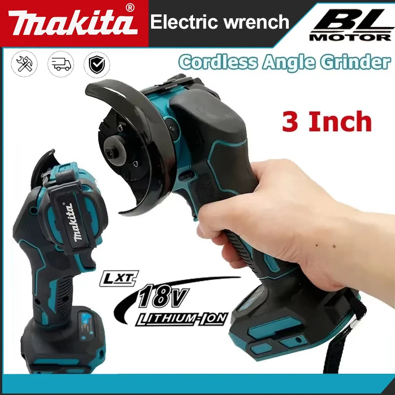 Makita  3 Inch New Mini Angle Grinder Cordless 3 Inch Electirc CUT OFF Tool Cutting Circular Saw Power Tool 18V Battery