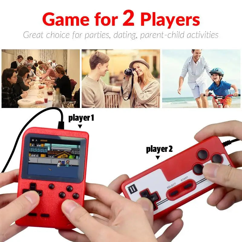 8-Bit 3.0 Inch Retro Portable Video Game Console Built-in 400 Classic Game Color LCD Mini Video Game Console Support AV output