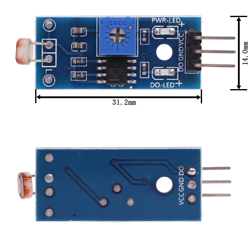 Photosensitive Brightness Resistance Sensor Module Light Intensity Detect Photosensitive Resistor Module For Arduino Diy Kit