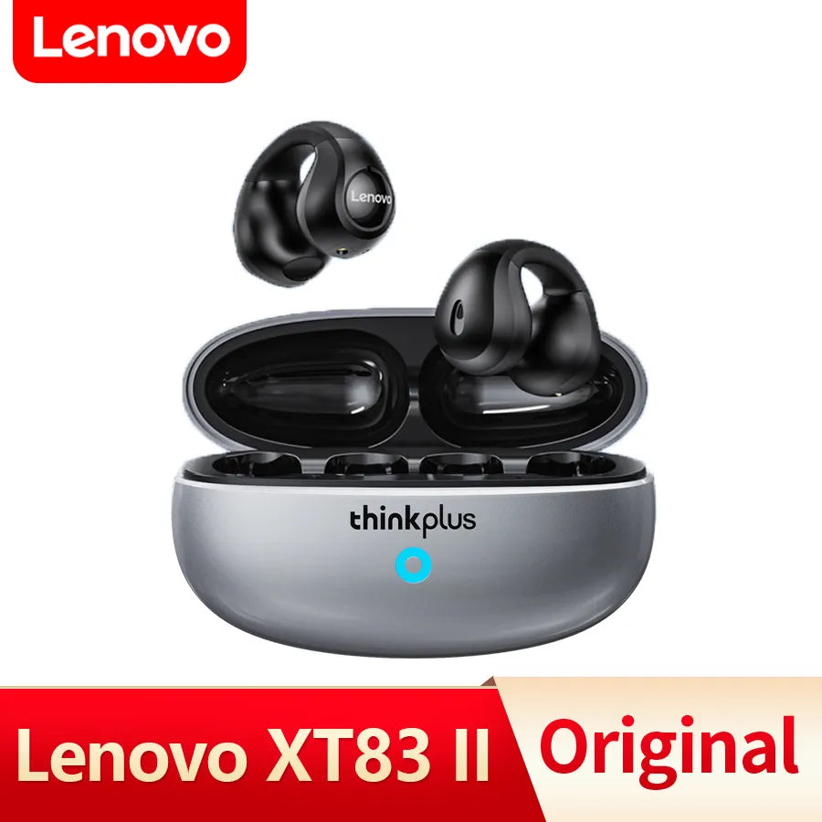 Lenovo XT83 II TWS Wireless Headphones Bluetooth 5.3 Earphones Earclip Design Touch Control HD Voice Earbuds Sports Headset