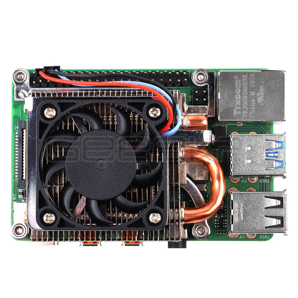 Geeekpi New  Ultra Thin Low-Profile Ice Tower CPU Cooling Fan Radiator Heatsink Cooler for Raspberry Pi 4  B