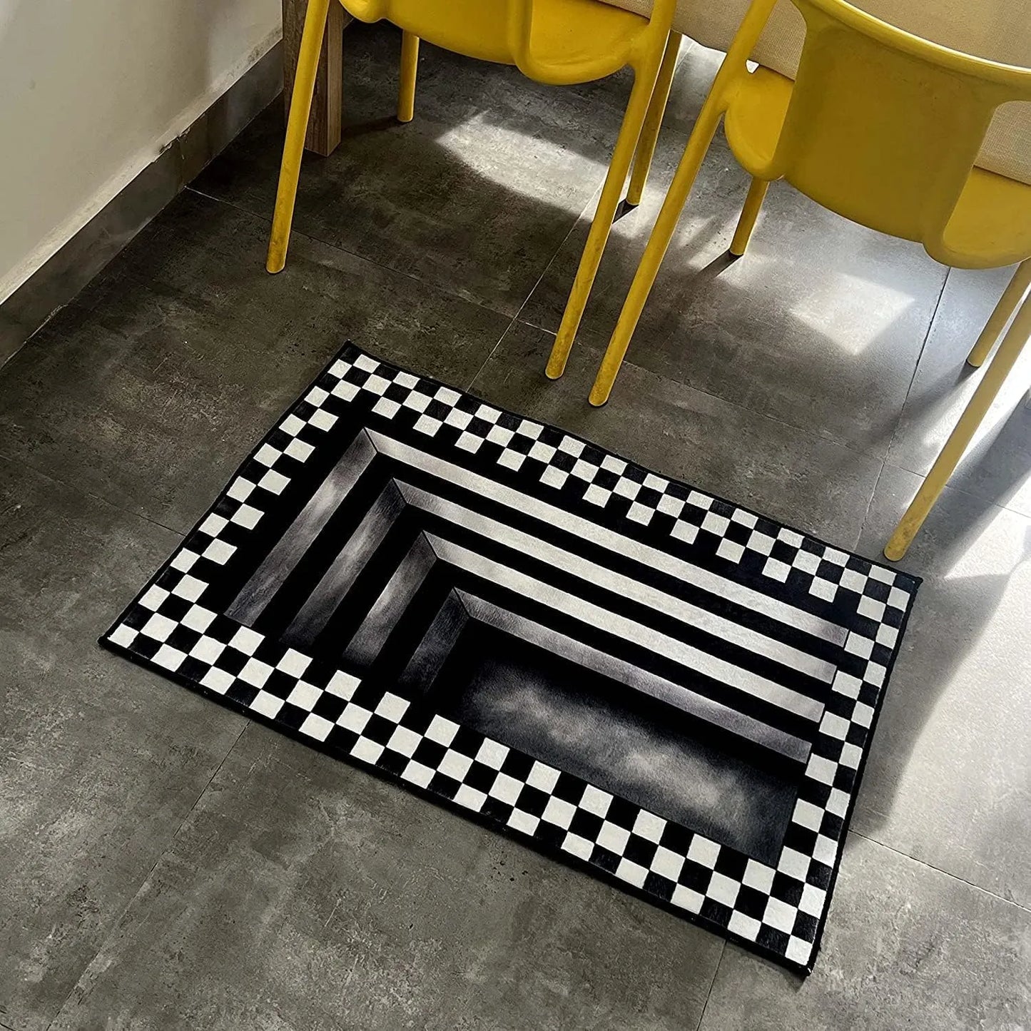 3D Vortex Illusion Entrance Doormat Home Decor Carpet for Living Room Kitchen Hallway Balcony Rugs Bathroom Anti-slip Floor Mat