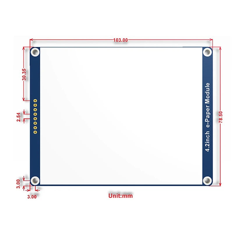 Waveshare 4.2 Inch E-Ink Display Module For Raspberry Pi 4 B E-Paper Module