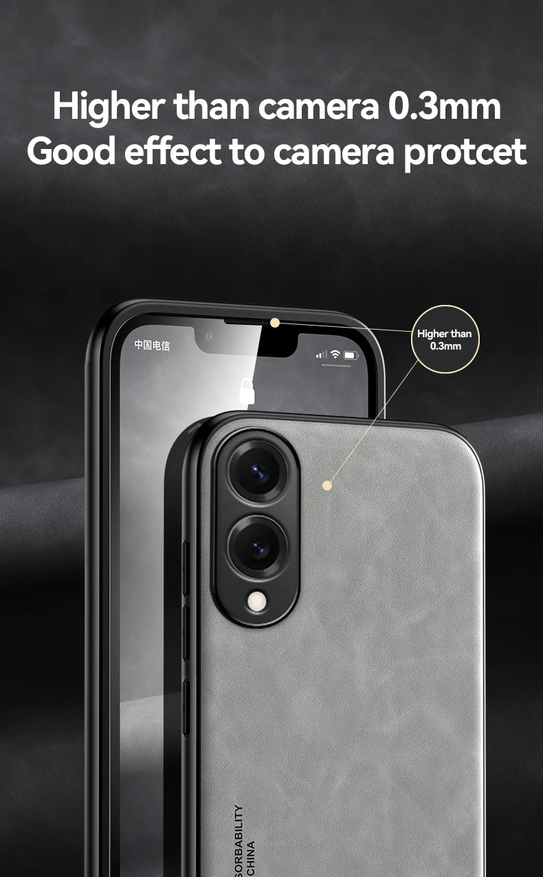 Magnetic Sheepskin Leather Case For Samsung Galaxy S25 S24 S23 S22 S21 S20 Ultra FE S25 Edge S10 S9 Plus Soft Shockproof Cover