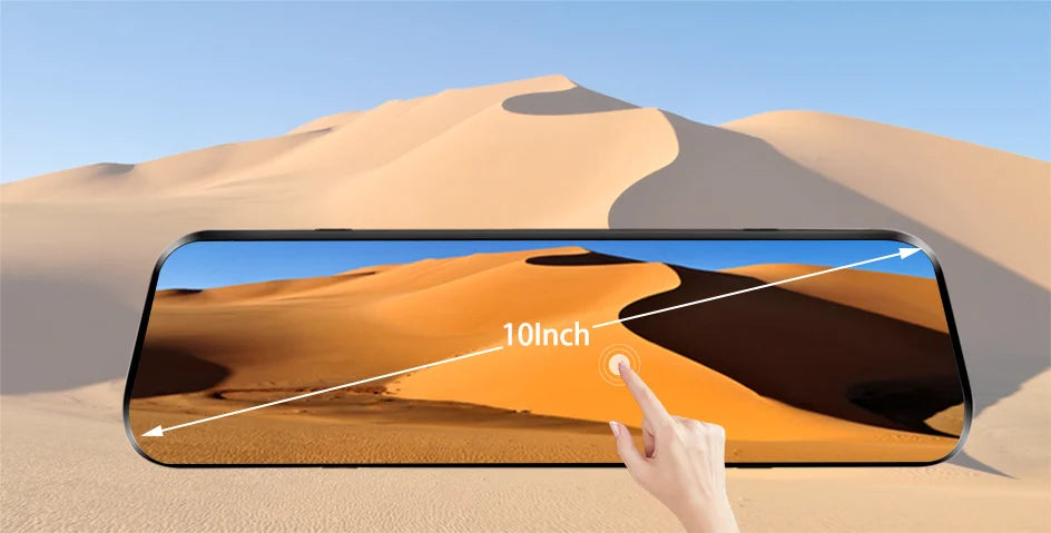 E-ACE 2K Car DVR WIFI GPS Stream Media Mirror Optional 1080P Car Video Camera Night Vision Loop Recording 24H Parking Black Box