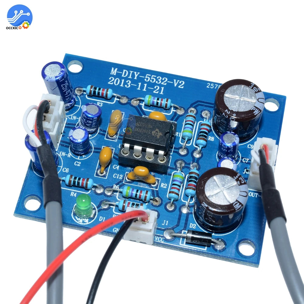 NE5532 OP-AMP Stereo Amplifier Board Audio HIFI Speaker Amplifier Module Control Board Circuit Sound Development for Arduino