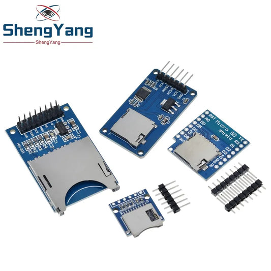 D1 Mini TF Card Module Micro SD Storage Expansion Board Mini Micro SD TF Card Memory Shield Module With Pins for Arduino ARM AVR