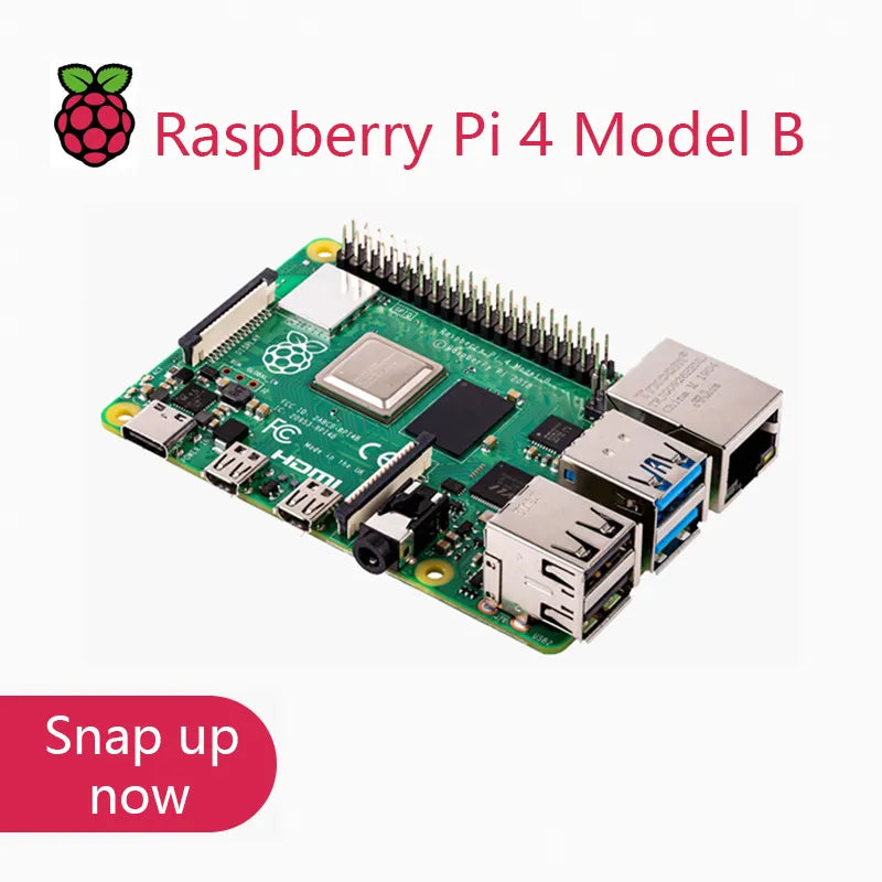 Official Original Raspberry Pi 4 Model B Dev Board Kit RAM 2G 4G 8G 4 Core CPU 1.5Ghz 3 Speeder Than Pi 3B+