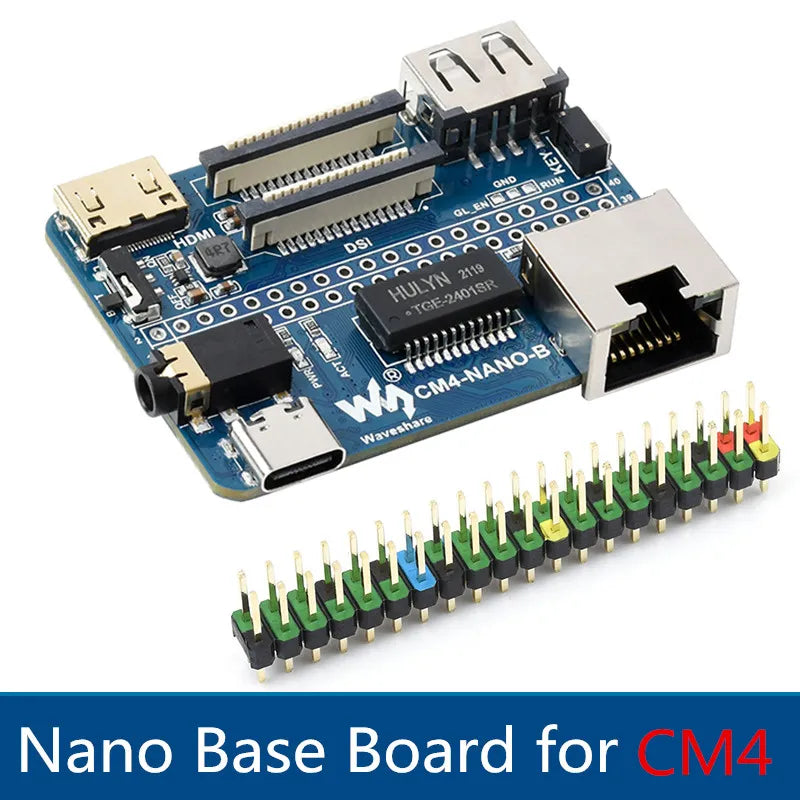 Raspberry Pi CM4 Nano Base Board (B) USB CSI DSI Mini HDMI-Compatible Gigabit Ethernet RJ45 Same Size as the CM4 for RPI