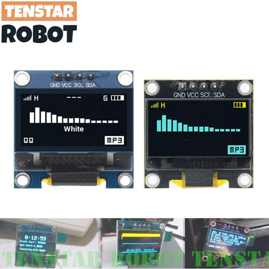 0.96 Inch OLED SSD1306 White/Blue/Yellow 128X64 IIC I2C Serial Display Module 12864 LCD Screen Board For Arduino