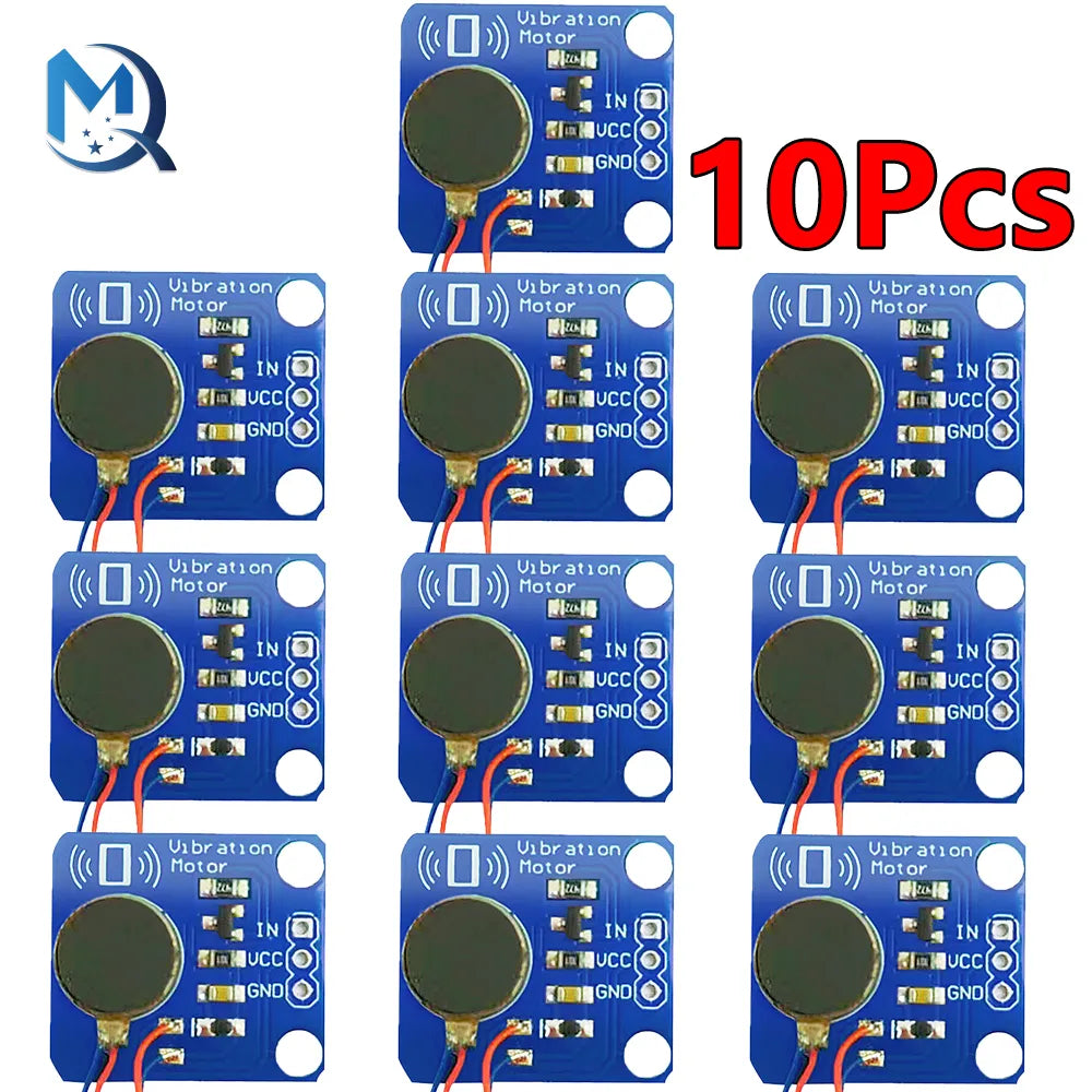 10pcs PWM Vibration Motor Module DC Motor Phone Vibrator for Arduino Electronic DIY Vibration Motor Alarm Board 9000RPM Rpm/min