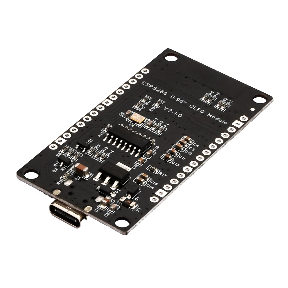 NodeMCU ESP8266 Development Board with 0.96‘’ OLED Display,CH-340,ESP-12E WiFi Module,Type-C/Micro USB for Arduino/Micropython