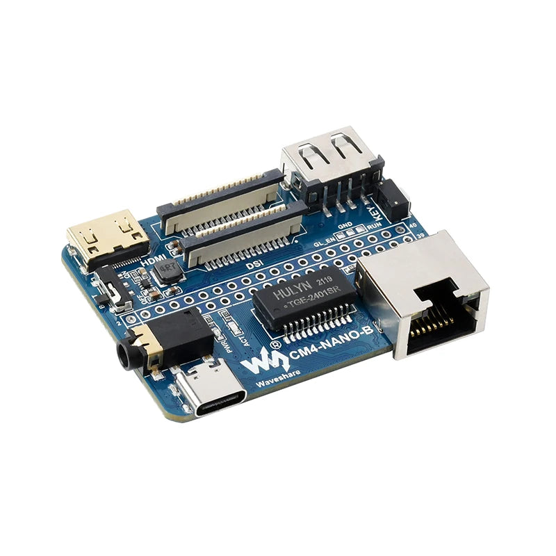 Raspberry Pi CM4 Nano Base Board (B) USB CSI DSI Mini HDMI-Compatible Gigabit Ethernet RJ45 Same Size as the CM4 for RPI